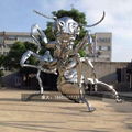 不鏽鋼公園小區廣場特色金屬動物雕塑小品裝飾 4