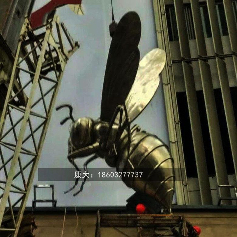 不锈钢小蜜蜂雕塑抽象景观昆虫雕塑 5