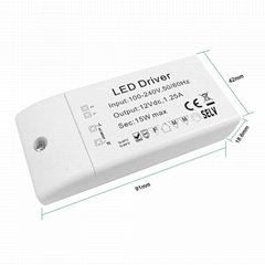 12v 15W mini LED driver  Mini LED driver supplier  Constant voltage power driver