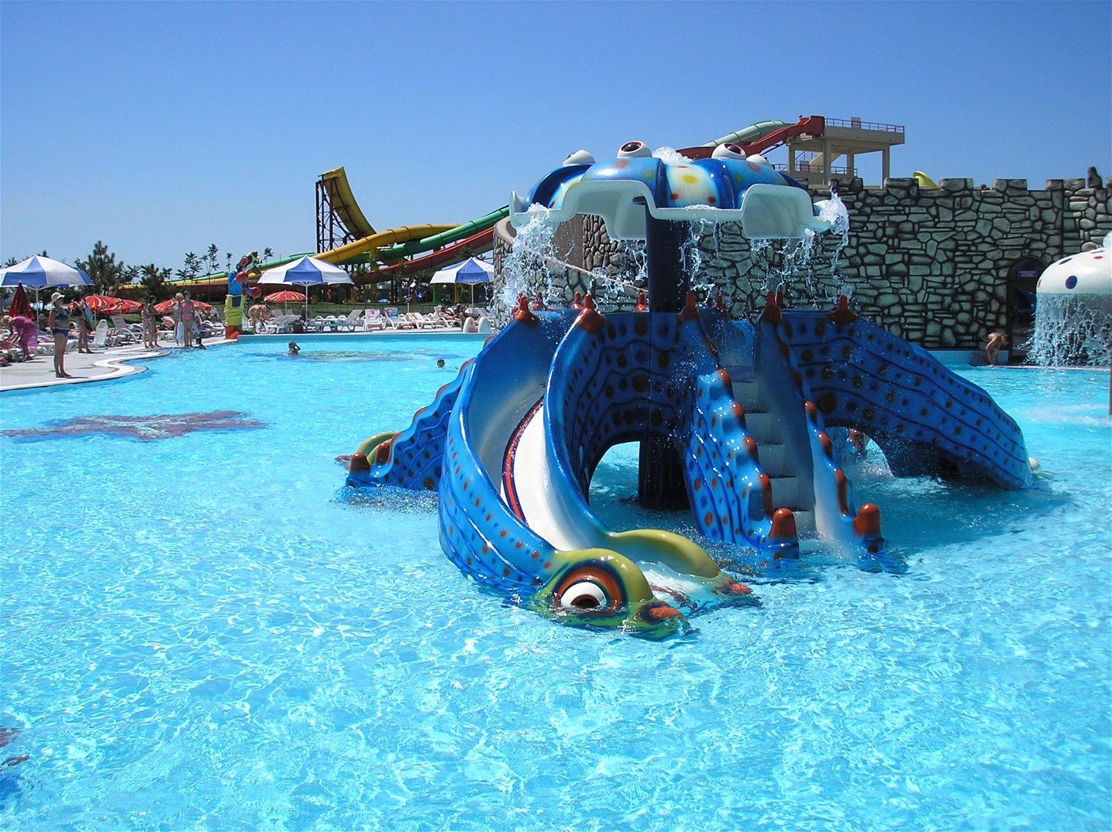 章鱼滑梯儿童水上乐园戏水池 2