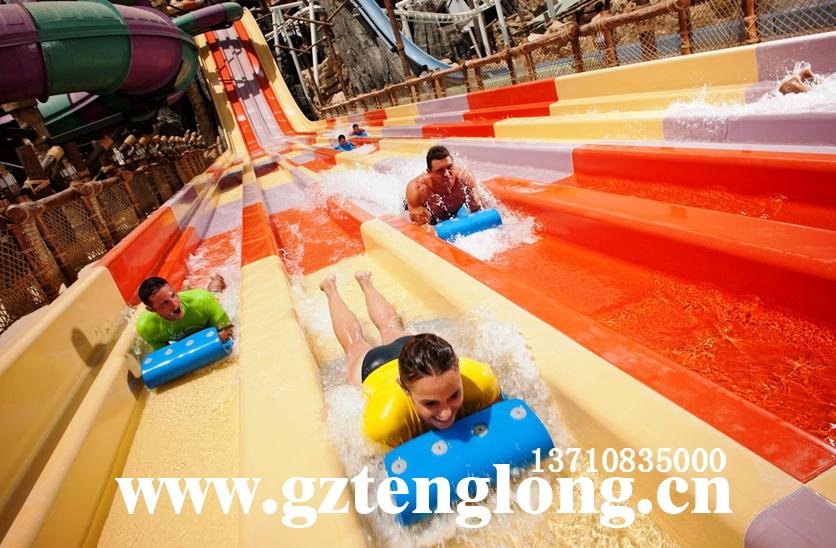 彩虹竞赛滑梯大型水上游乐设施 2
