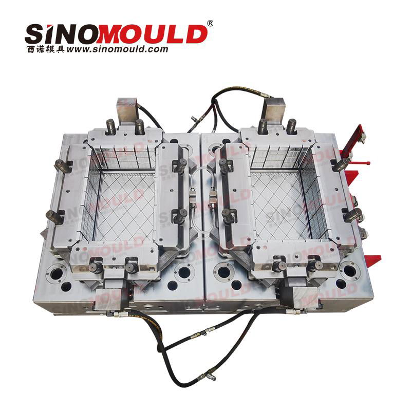 2 cavity plastic crate mould 2