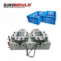 2 cavity plastic crate mould