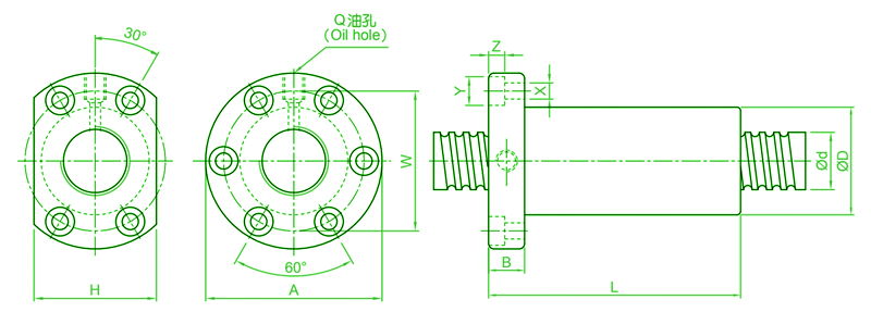 Taiwan TBI Global Drive Screw High Speed Double Nut DFVR6310 Lead Screw 2