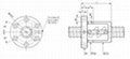Original HIWIN precision screw external circulation ball nut 25-10B2-FSW 3
