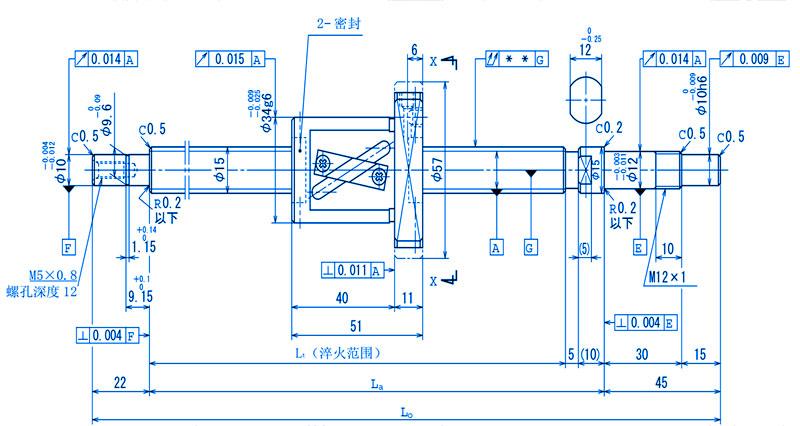 日本进口NSK丝杠精密滚珠丝杆螺母W1502FAC5研磨 4