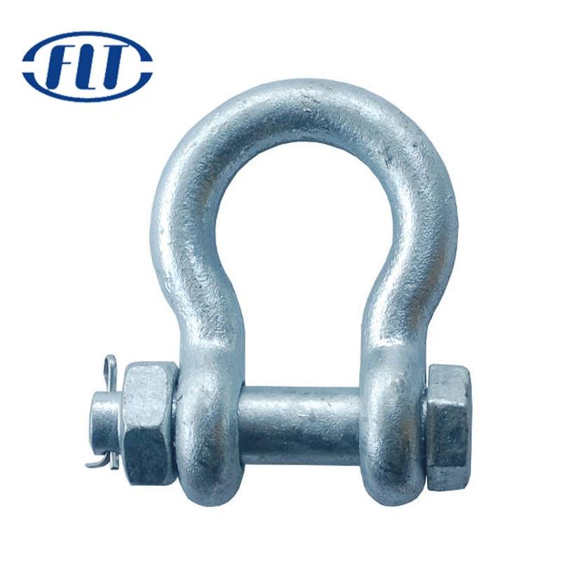 US Type Drop Forged Galvanized G2130 Bow Shackle