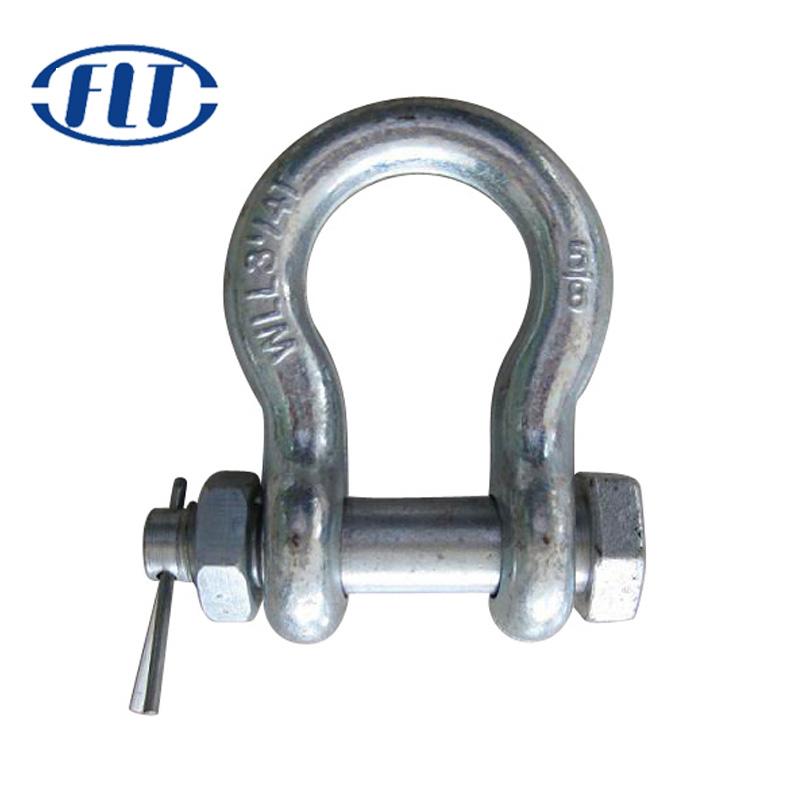 US Type Drop Forged Galvanized G2130 Bow Shackle 2