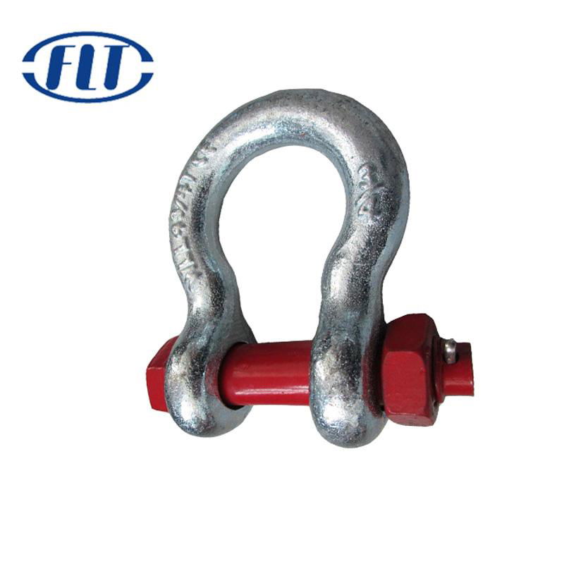US Type Drop Forged Galvanized G2130 Bow Shackle 4