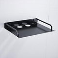 Shelf bracket wall mounted TV set top box shelf