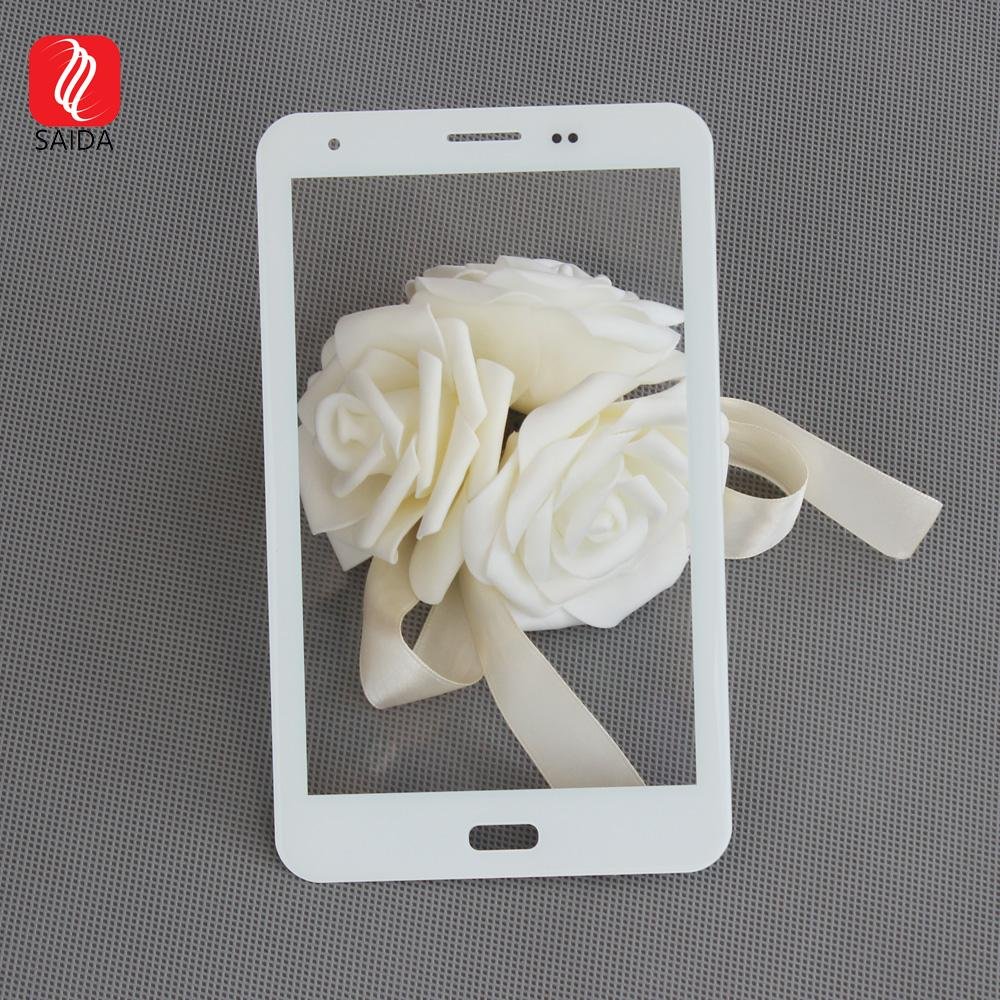 OEM CNC Polished White Design Tempered Glass Panel for Screen 