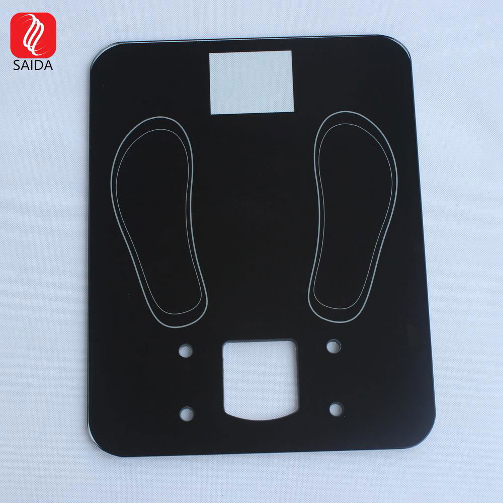 Customized Waterproof ITO Top Cover Glass for Bathroom Weight Scale