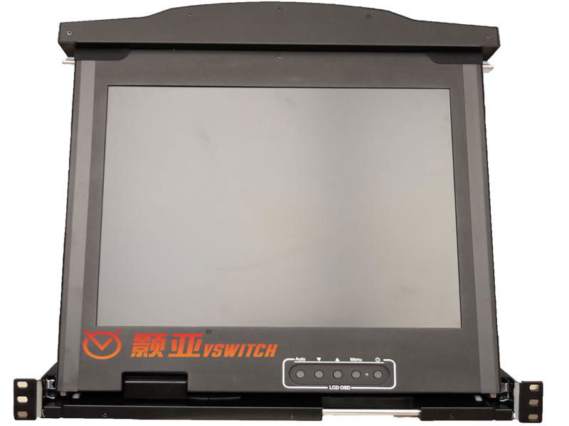顥亞19寸1口雙滑軌LCD KVM	液晶折疊套件 2