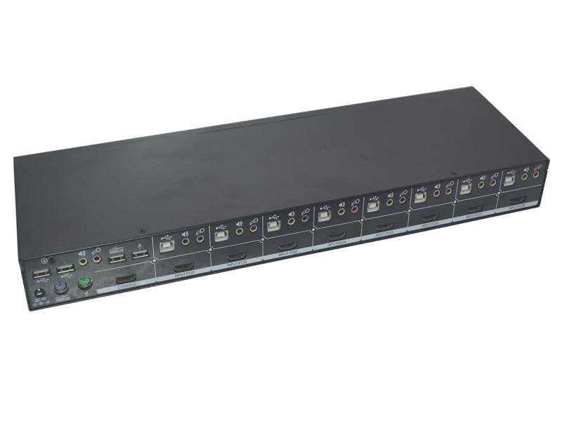 颢亚8进1出8口USB机架式4K HDMI KVM切换器 2