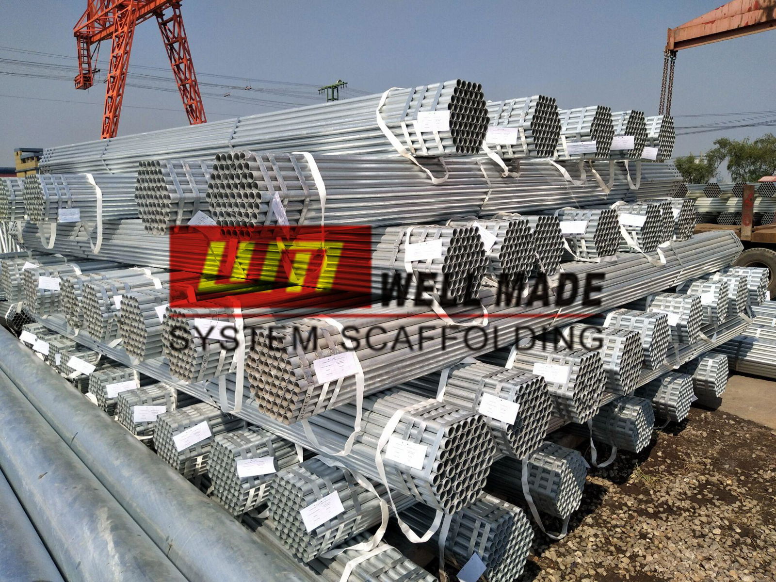 Building Construction Steel Scaffolding Pipe , BS1139/EN 39 3