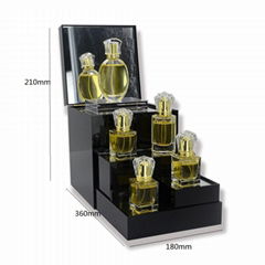 Cosmetics display box Mirror surface Acrylic Perfume Display Stand With Fold