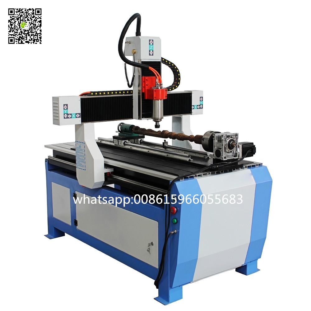 4 axis CNC Router 6090/6012/6012 for wood acrylic pvc cutting and engraving  2