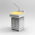 Steel Plastic Digital Lectern Elearning Podium Multimedia Rostrum 4