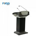 Audio Lectern Digital Podium with Touch Screen Wooden Church Pulpit