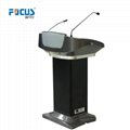 Audio Lectern Digital Podium with Touch Screen Wooden Church Pulpit