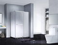 Neo-Angle Hinged Semi Frameless Diamond Shape Shower Enclosure With Pivot Door