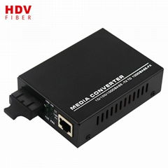 Huawei compatible 10/100/1000M 20KM dual fiber optic media converter 