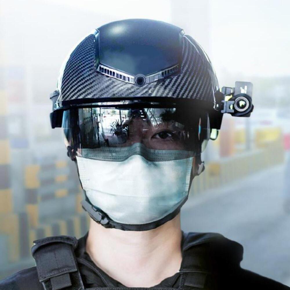 N901 Thermal Imaging Sensor Scanner Fever Detection AR Police Smart AI Helmet 4