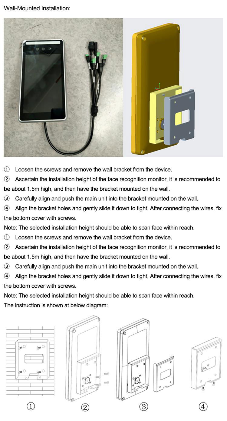 Wall-Mounted Human Body Temperature Measurement Camera 5