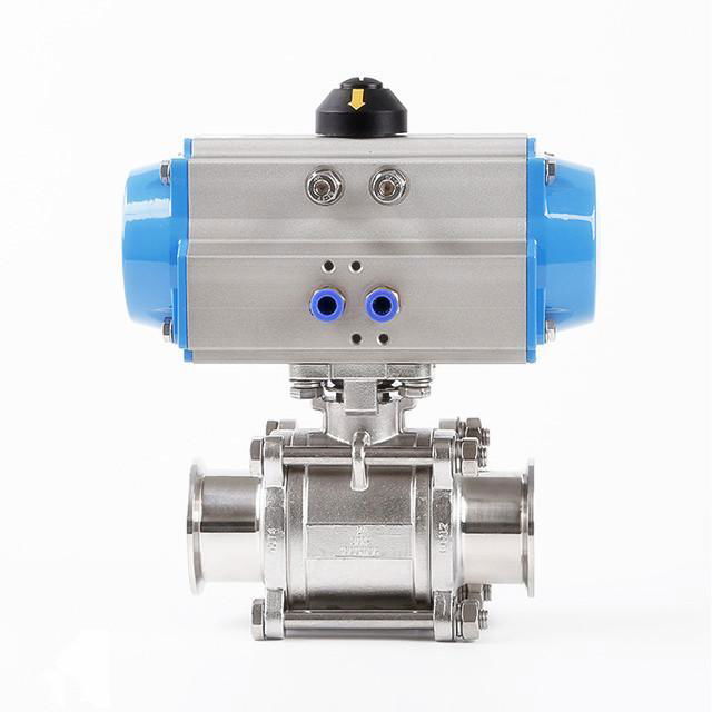 SS304 3PC clamp ball valve 3