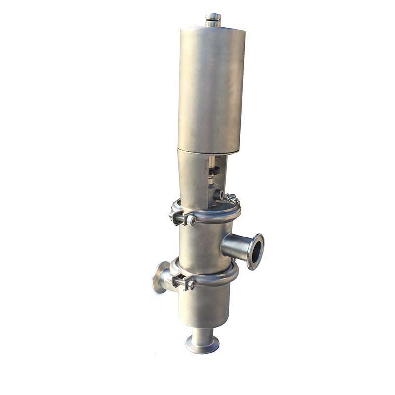 Stainless steel sanitary grade pneumatic directional valve with two position thr 4