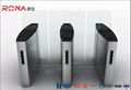 Building Access Control Turnstile Flap Barrier Automatic With Polishing Surface 2