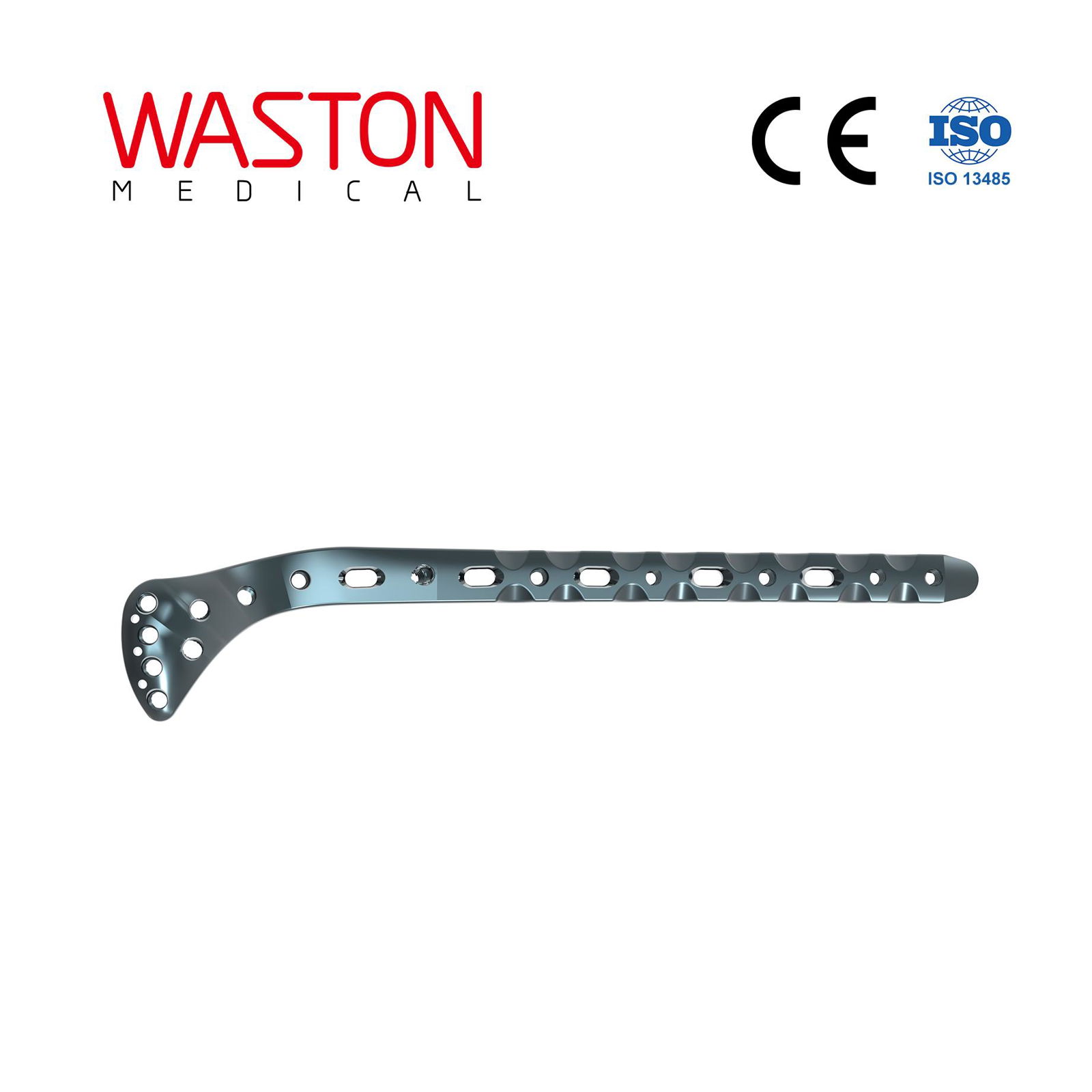 3.5mm胫骨近端外侧(围关节)锁定接骨板III型（左/右)ISO 骨科 植入物 创伤 纯钛     