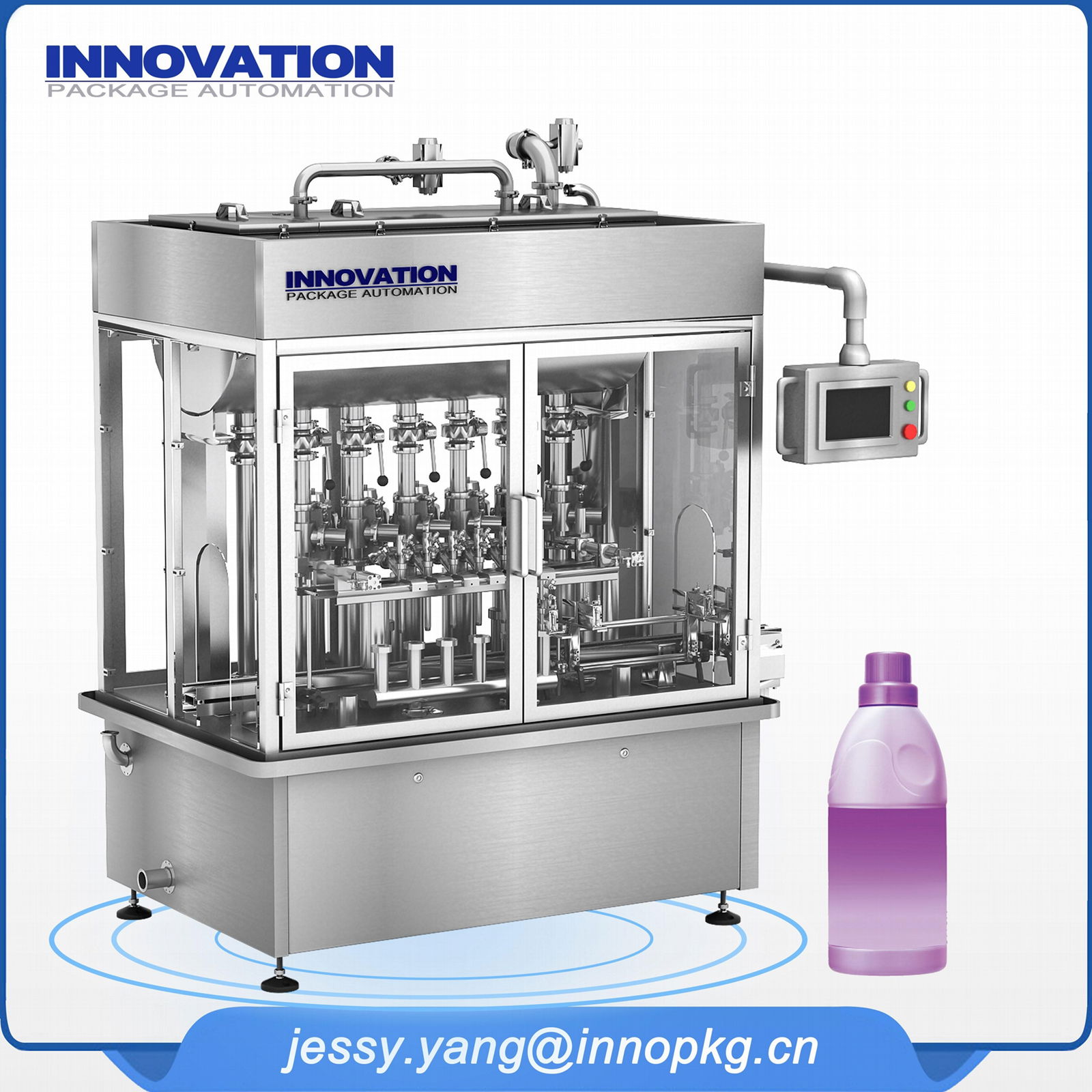 filling capping machine for liquid soap