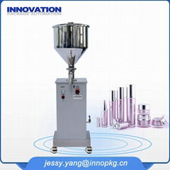 semi automatic cosmetic cream filling machine 