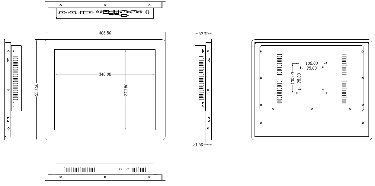 DWTPC工業一體機DW-170TPC-AS觸摸電腦工控機 2