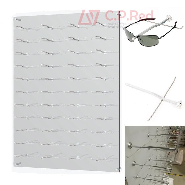  wall mounted acrylic eyewear eye glasses sunglasses display hook