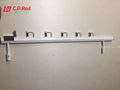 wall mounted white powder-coated eyewear sunglasses display rods rack with lock 5