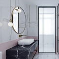 Bathroom mirror stainless steel brass gold bathroom mirror 2