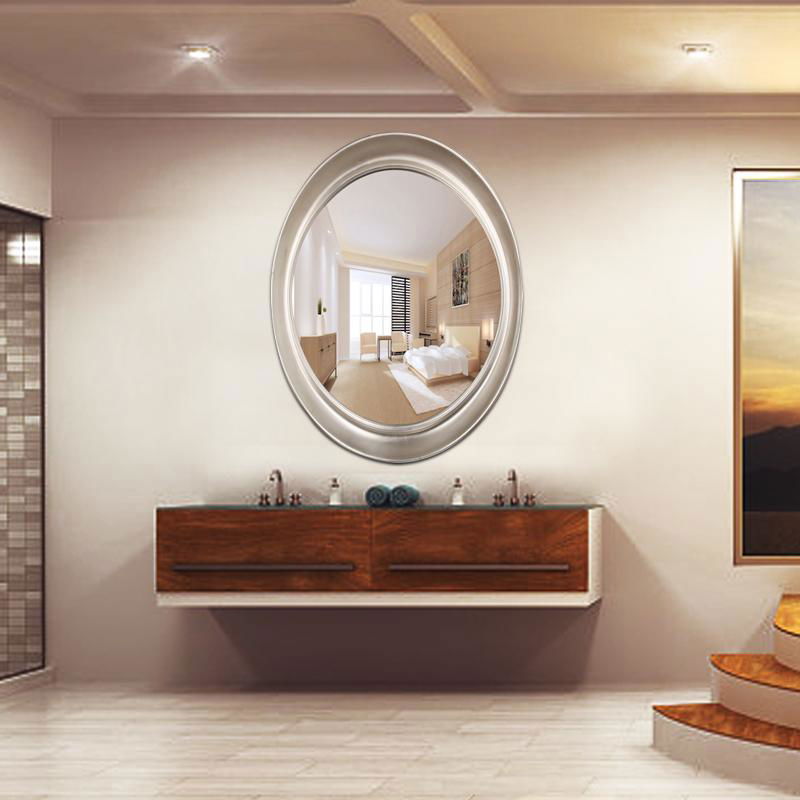 european-style wall mirror  bathroom mirror oval  bathroom wash mirror decorativ 4