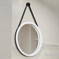 Modern Stainless Steel Frame Decorative Wall Mirror Decor Wall Round Mirror with 1