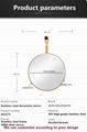 Fog Free Modern Large Round Wall Mirror Stainless Steel Frame Wall Hanging Mirro 5