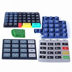 Waterproof silicone rubber button key, membrane switch overlay sealed, membrane 
