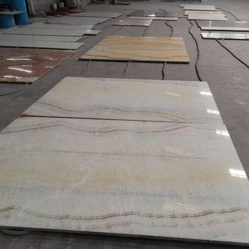 Factory price free sample aluminium honeycomb panel backed stone panel for curta 2