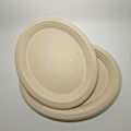 Sugarcane tableware big Oval Plate Disposable bagasse Oval Plate  2