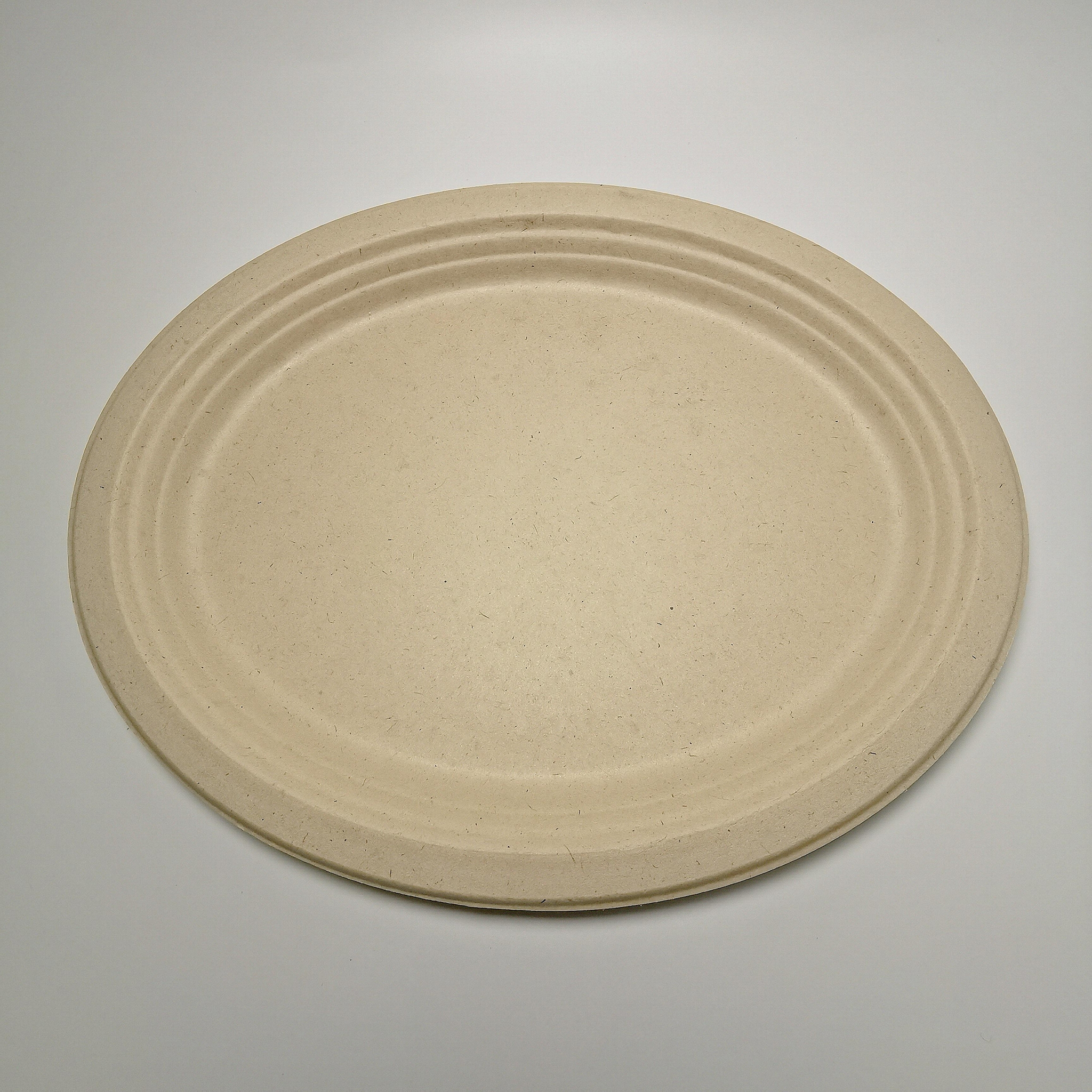 Sugarcane tableware big Oval Plate Disposable bagasse Oval Plate  3