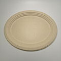 Sugarcane tableware big Oval Plate Disposable bagasse Oval Plate  3