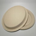 Sugarcane tableware big Oval Plate Disposable bagasse Oval Plate  5