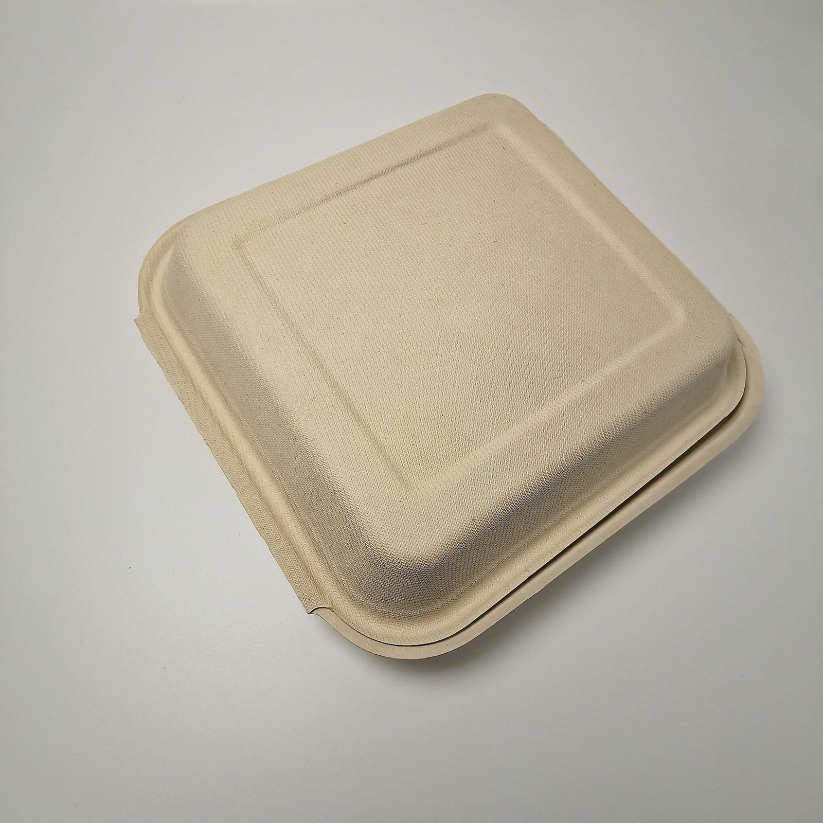 8 inch compostable sugarcane catering boxes disposable biodegradable clamshell 4