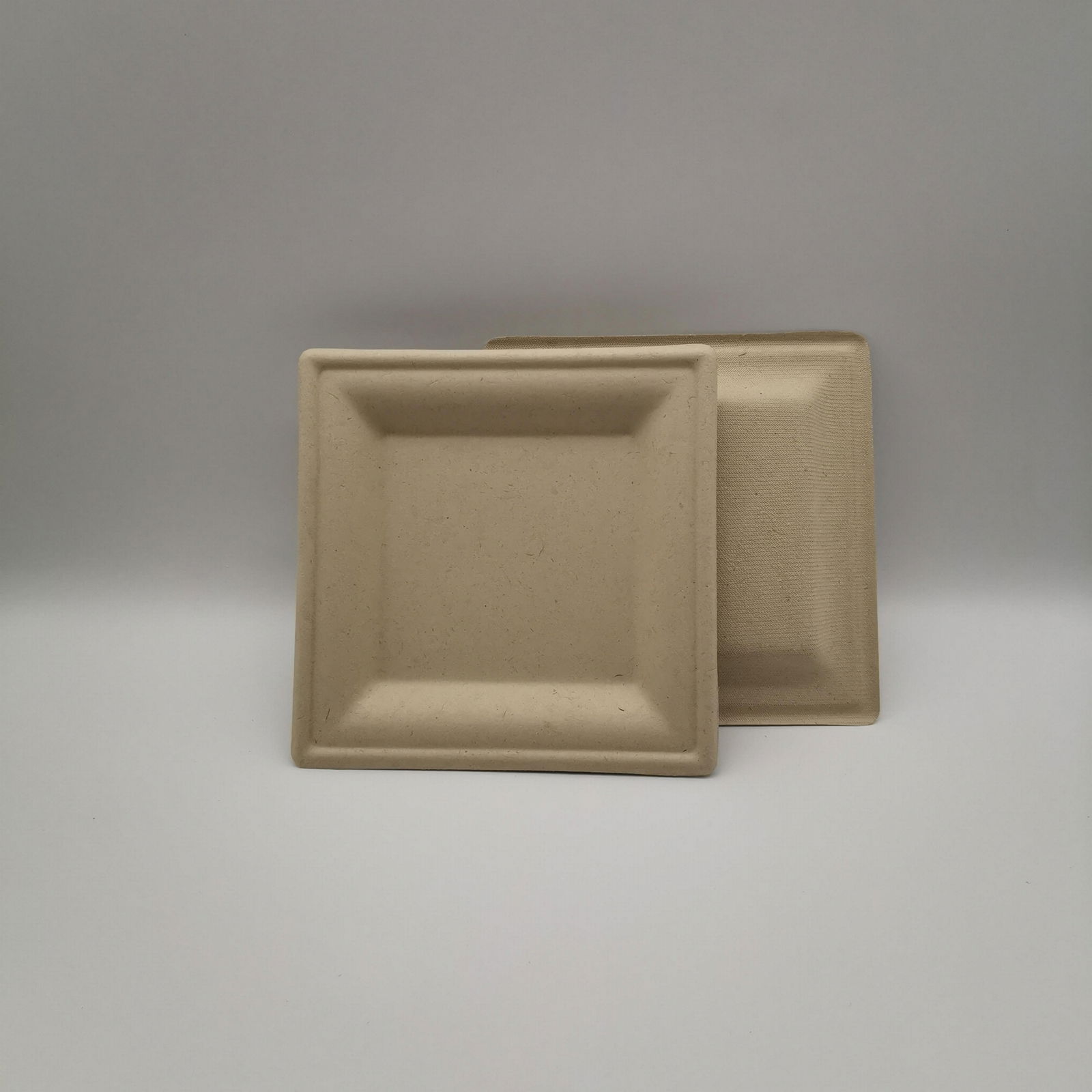 6 inch Top-quality Biodegradable Wheat Straw Square Plate eco-friendly plates  3