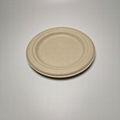 6" biodegradable eco-friendly plate for food  Round wheat straw plate 3